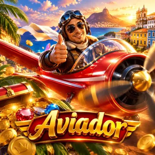 Aviator com avião e multiplicador