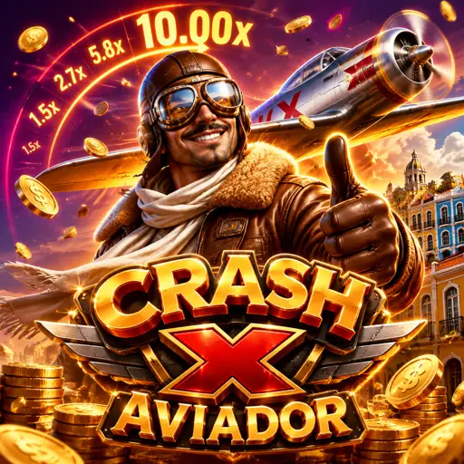 Nave do Crash X acelerando com curva de multiplicador em verde