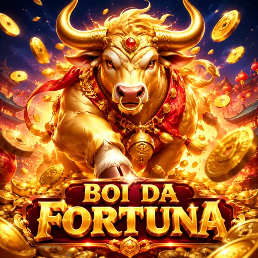 Capa do jogo de slot Fortune Ox com o boi dourado e rodilhos vermelhos
