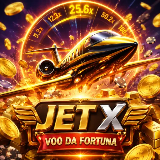 JetX com foguete subindo e multiplicador