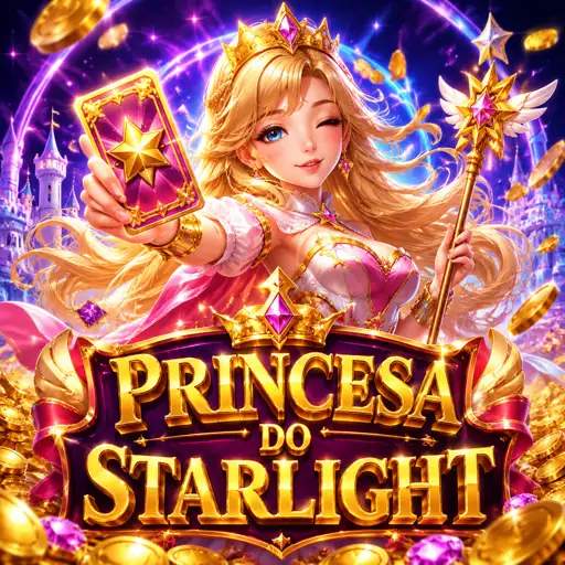 Capa do slot Starlight Princess com princesa anime e corações brilhantes